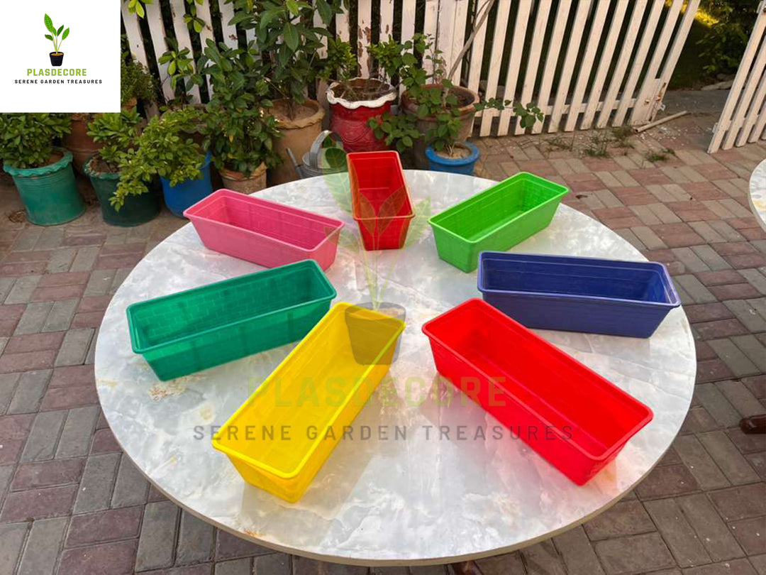 colourful garden plant pots 14 Inch Large Plastic Kairi Pot for Plants & Flowers