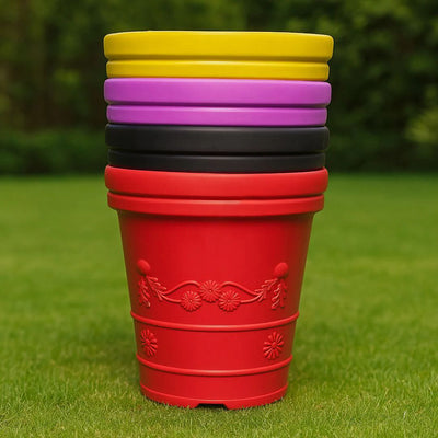plant pot 13 inch Elegant 13-Inch Plastic Flower Pot Vase, BPA Free, Lightweight, All-Se –  Plasdecore