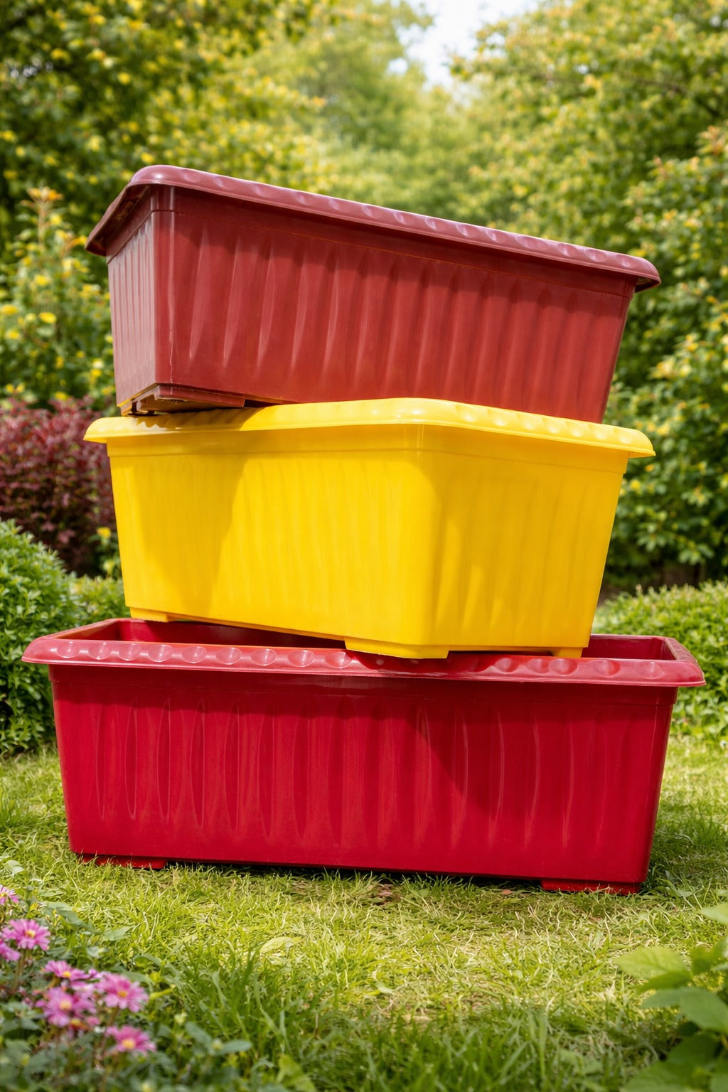big plastic containers for plants 22 Inch Large Plastic Kiari for Plants & Flowers