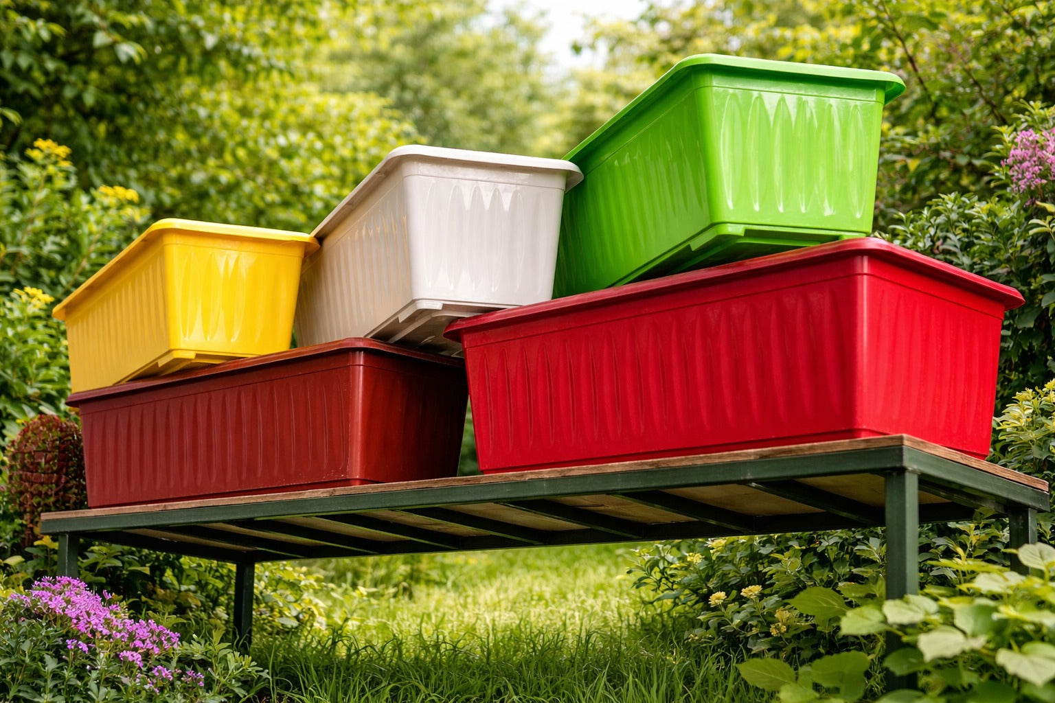 big plastic pots for plants outdoor 22 Inch Large Plastic Kiari for Plants & Flowers