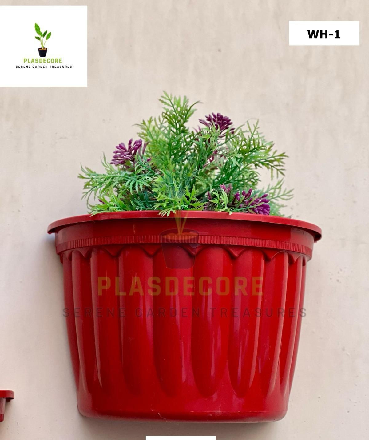 Modern Multi-Color Wall-Mounted Flower Pots for Outdoor Garden Décor