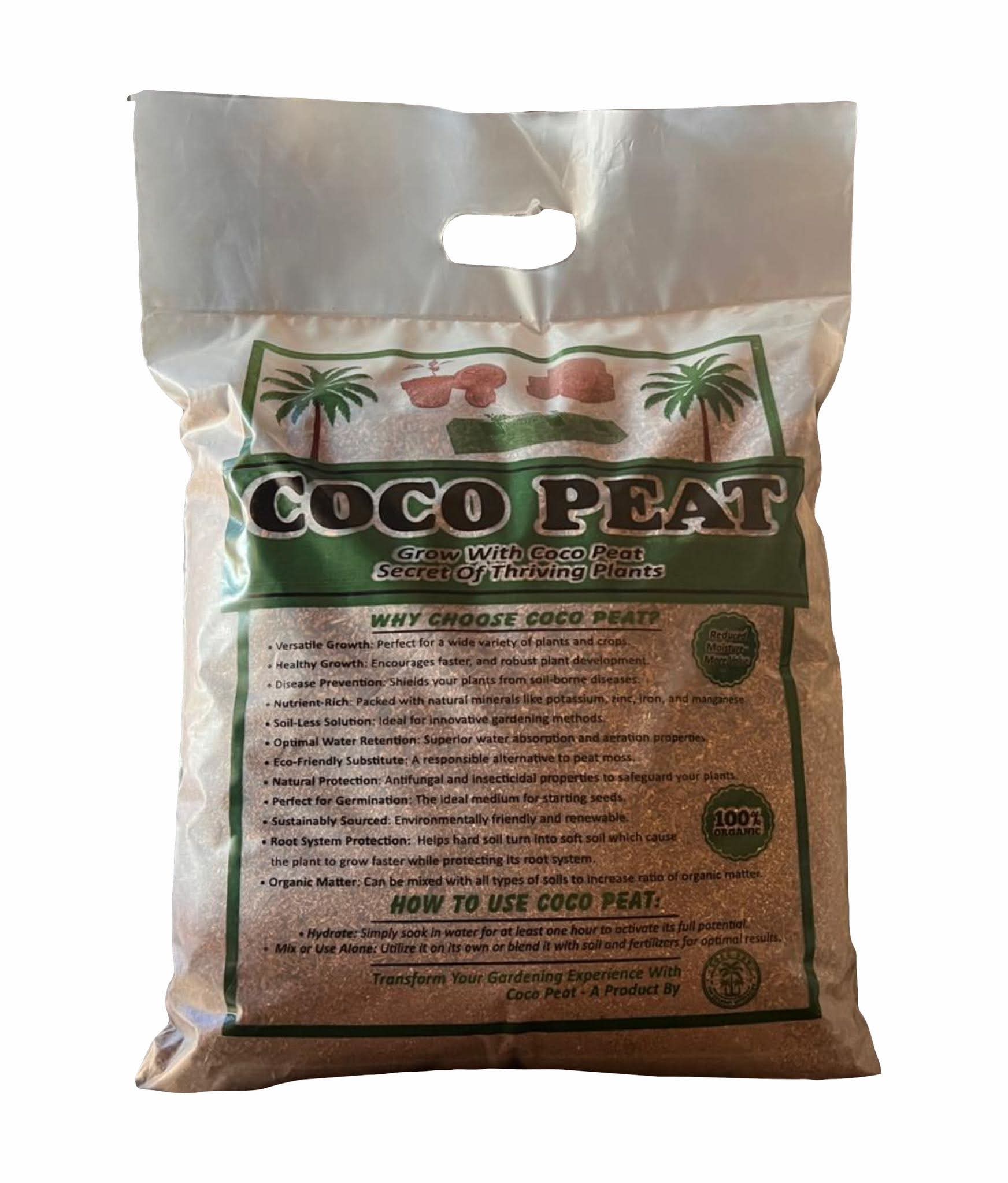 100% Organic Cocopeat – Ready to Use Growing Medium for Plants (1 Kg)