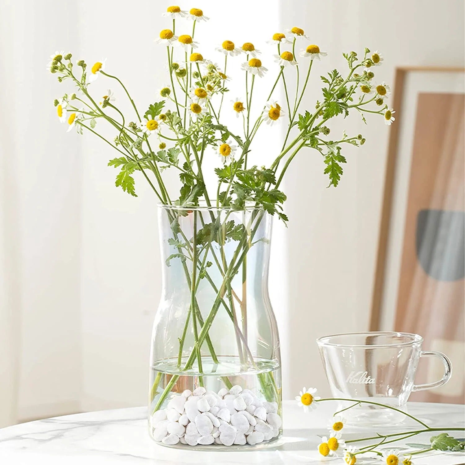 Small White Stones 500g | Decorative Garden Pebbles for Plants, Pots & Home Décor