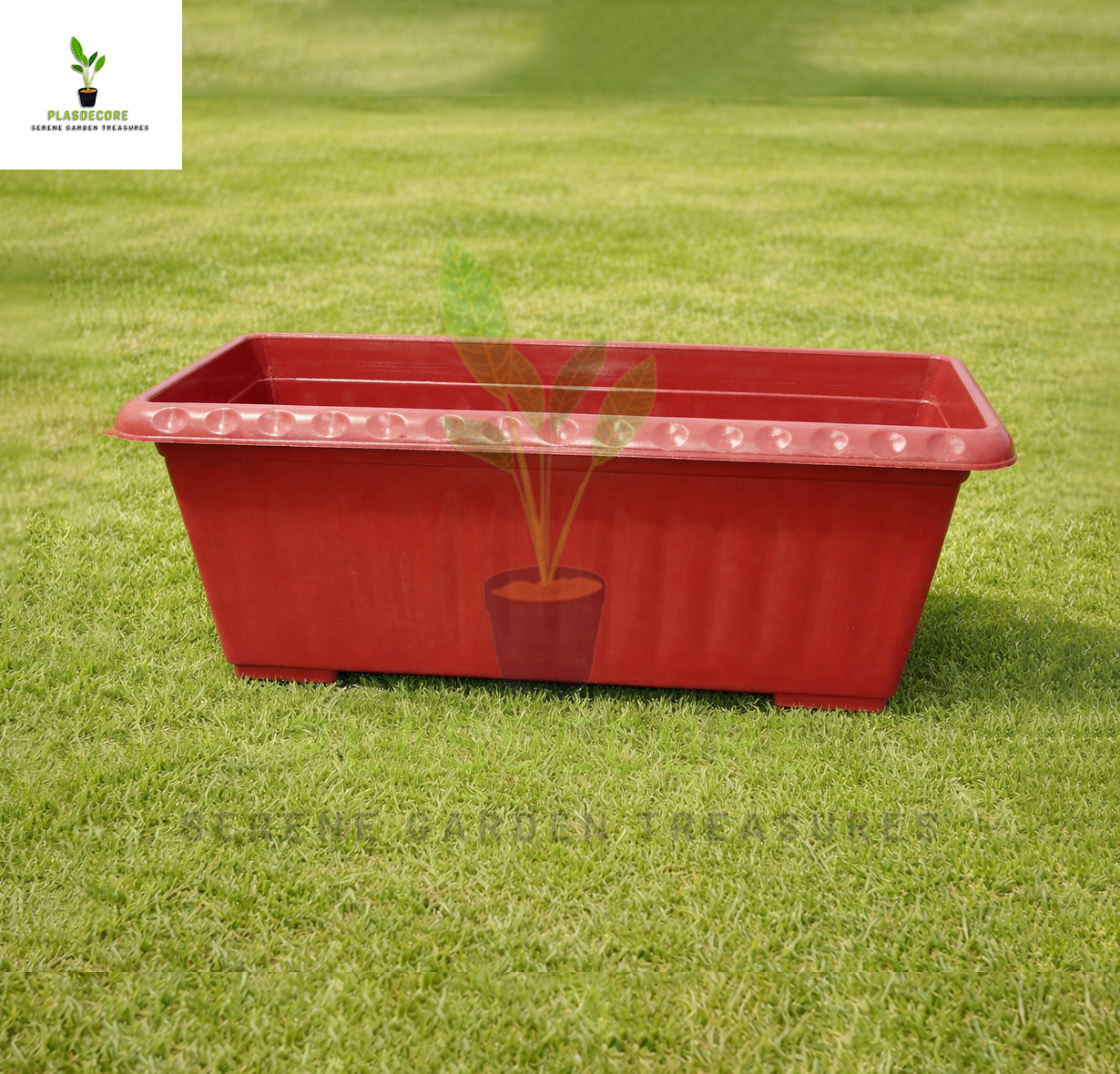 Large 22 Inch Plastic Kiari for Plants & Flowers | Heavy Duty Garden Pot for Indoor & Outdoor Use